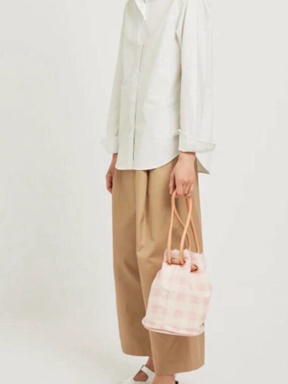 MANSUR GAVRIEL - Checker Drawstring Pouch - Picture 2 of 6